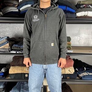 Carhartt Men's Dark Gray Full-Zip Hoodie